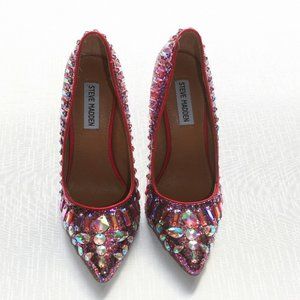 Steve Madden Galaxxie High Heel Shoes SPARKLE 7M
